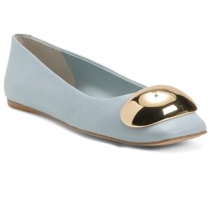 🔹️SARTO🔹️  Blue Leather Amaya Ballet Flats